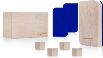 Immagine prodotto di kit essenziale per lavagna bianca magnetoplan Legno 12314