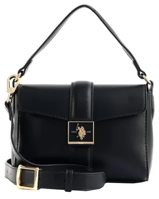 Produktbild von U.S. POLO ASSN. Handtasche Umhängetasche Margaret Flap Handle Bag Black schwarz