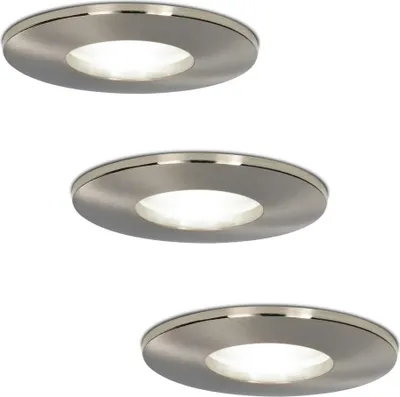Produktbild von hoftronic LED Einbaustrahler 3x 4W 6500K IP44 Aluminium dimmbar