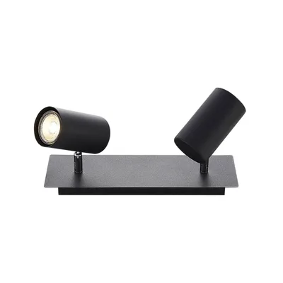 Produktbild von Lindby Deckenstrahler Joffrey, 31 cm, 2-flg., schwarz, GU10