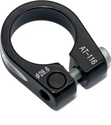 Zdjęcie produktu dla Zacisk sztycy rowerowej V BIKE z kołnierzem na klucz sześciokątny - Ø28,6 mm czarny