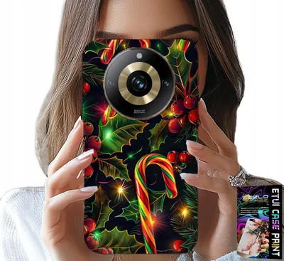 Produktbild von Etui Do Realme 11 Pro - Laska Cukrowa, Jemioła, Choinka + Folia