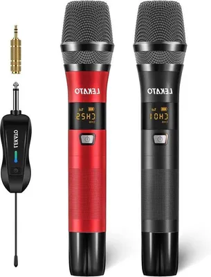 Immagine prodotto di Set microfono karaoke wireless a 25 canali, ricaricabile