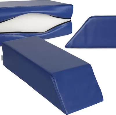 Produktbild von Habys Lagerungskeil, für Tensegrity Massage | Lagerungskissen, Lagerungsmaterial | Physiotherapie, Orthopädisch | 67/53x25x15cm | Marineblau