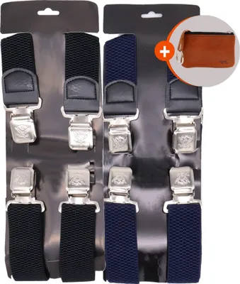 Produktbild von Safekeepers Hosenträger für Herren – 2 Stück – Hosenträger – Herren-Hosenträger für Erwachsene – 4 Clips – 2 Stück