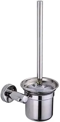 Obrázek produktu pro Toaletní kartáč s držákem, kartáč s přísavkou, robustní, praktický a snadno se montuje, odolné štětiny pro hygienické čištění