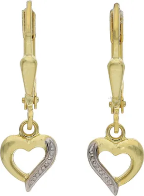 Produktbild von JuwelmaLux Ohrhänger für Mädchen Herz 333 Gold JL14-06-0322