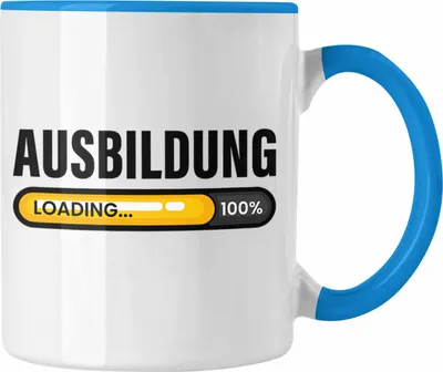 Produktbild von Trendation -  Azubi Loading Tasse Geschenk für Azubis Bester Auszubildender Prüfung Bestanden Azubi (Blau)