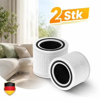 Image de Filtre de remplacement pour purificateur d'air Levoit 3 en 1 HEPA - Core 300-RF/Core 300s - blanc