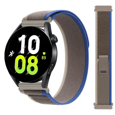 Produktbild von FFO2World 20-mm Trail Loop Nylonarmband – Kompatibel mit Samsung Galaxy Watch 7/6/5/Pro/4/3/Active 2, Polar Ignite/Unite & Huawei – Blau