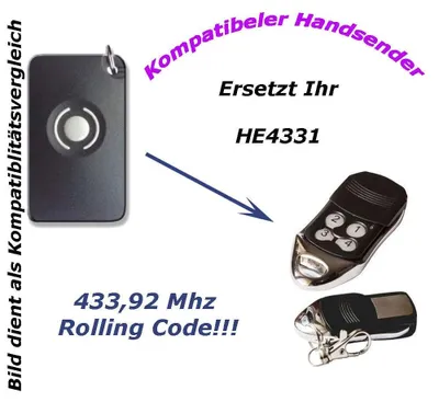 Produktbild von Garagentorfernbedienung - 433 MHz - Handsender für Liftmaster und Motorlift