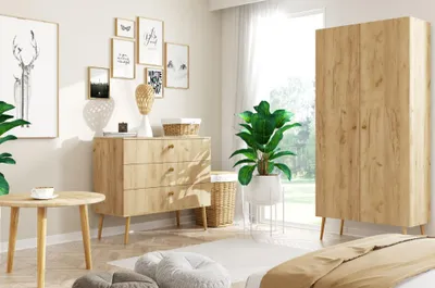 Produktbild von Wohnzimmer-Set Bolea "B" - Eiche Craft Gold