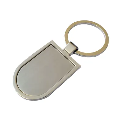 Produktbild von Metall silber leer Schlüsselanhänger, 20 Stück