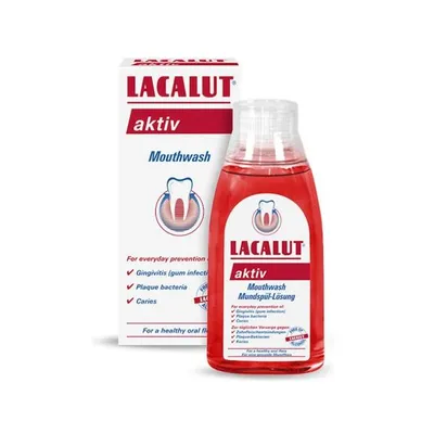 Produktbild von LACALUT Aktiv Mundspülung Zahnfleischschutz & Kariesprophylaxe 300 ml