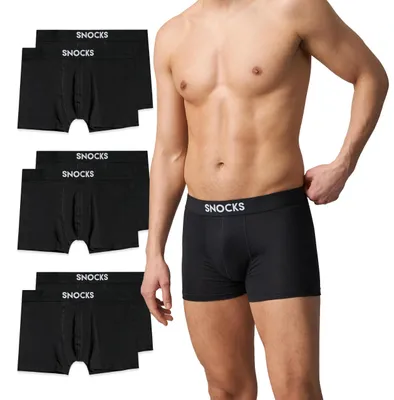 Produktbild von Snocks Boxershorts Herren aus Baumwolle, 6er Pack