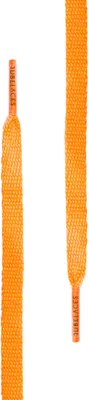 Produktbild von Tubelaces Schnürsenkel White Flat Neonorange-140cm