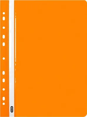 Produktbild von Schnellhefter A4 PP mit Abheftlochung orange Packung mit 25 Stück