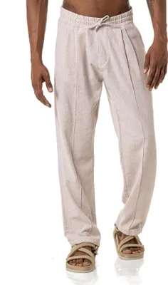 Produktbild von Red Bridge Herren Leinen Hose weite Freizeithose Ecru S