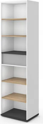 Produktbild von Furniture24 Regal 55x198x40 cm IMOLA IM-04 Standregal Bücherregal mit Schublade