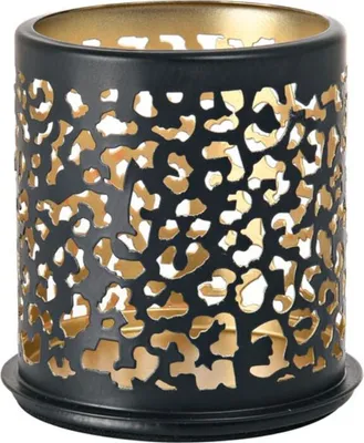 Produktbild von 1 Duni Kerzenhalter Safari Leopard, schwarz, Metall, 191159