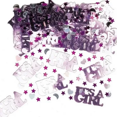 Obrázek produktu pro Amscan Confetti Its A Girl/Its A Boy SG5324 (jedna velikost) (růžová/stříbrná)