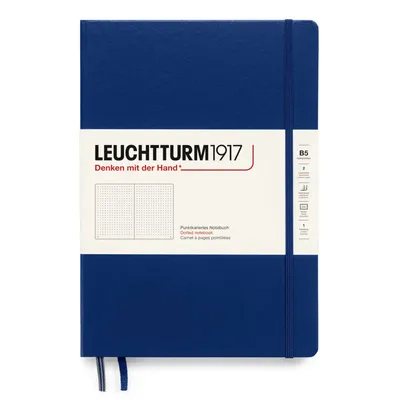 Produktbild von Leuchtturm1917 Notizbuch B5 Hardcover marine dotted
