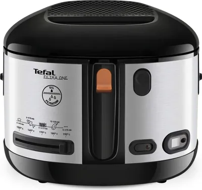 A front view of a Tefal deep fryer.