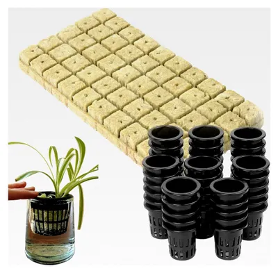 Produktbild von Anzuchtwürfel aus Steinwolle – Material für Früchte, oberirdisch, Starterbehälter für Gärtner, Landwirte, Balkon, Garten, Gemüse, Schulprojekte