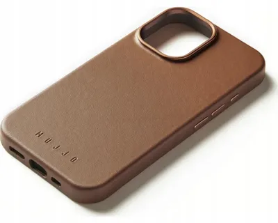 Zdjęcie produktu dla Mujjo Leather Case - etui skórzane do iPhone 17 Pro Max kompatybilne z MagSafe (brązowo-czerwone)