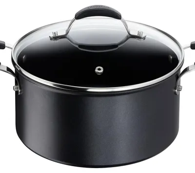 Produktbild von Lagostina 012165031224, Rund, Schwarz, Aluminium, Titan, Schwarz, Elektro, Gas, Induktion, Keramik, Halogen