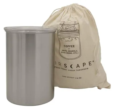 Produktbild von Airscape® Edelstahl-Aromabehälter mittel, silber gebürstet