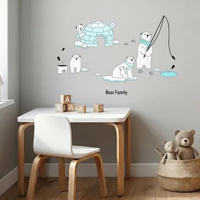 Immagine prodotto di Adesivi murali con orsi per la decorazione