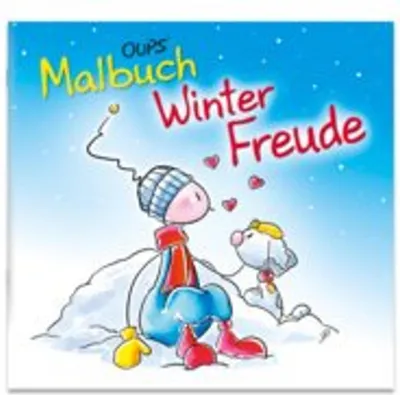 Produktbild von Oups Malbuch WinterFreude für die Jüngsten mit großen Ausmalmotiven und winterlichen Szenen