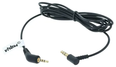 Produktbild von vhbw Audio AUX Kabel kompatibel mit Bose QuietComfort 3, QC3 Kopfhörer - Audiokabel 3,5 mm Klinkenstecker, 120 cm Schwarz