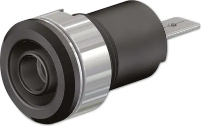 Produktbild von STÄUBLI Sicherheitsbuchse, 23.3070-21, 4 mm , schwarz, 1000 V, CAT III, 24 A