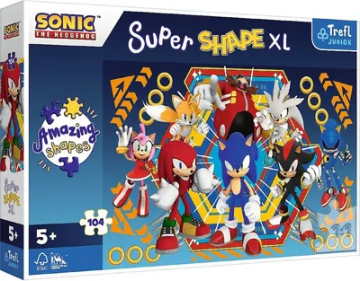 Zdjęcie produktu dla Trefl Sonic The Hedgehog Sonic's World, 104 szt., Gra wideo, 5 lat(a)