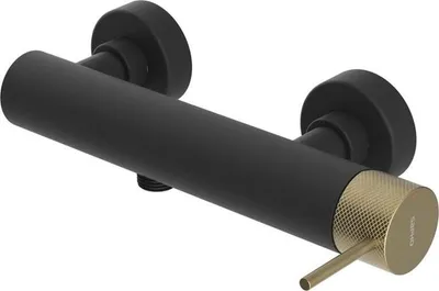 Immagine prodotto di Miscelatore per doccia ULTRASAN, nero opaco/oro opaco