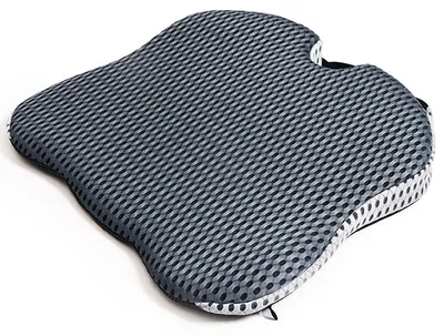 Produktbild von Keilkissen Sitzkissen Autositzkissen - Memory-Schaum - Grau - 41 x 48 cm - Für Auto, Bürostuhl und Rollstuhl