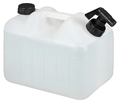 Immagine prodotto di Tanica per acqua - Con rubinetto - 10 litri - Senza BPA - Bianca