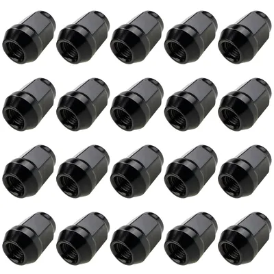 Produktbild von 20x Radmuttern M14x1,5 34mm geschlossen SW21 Muttern Bundmutter Felge Schwarz