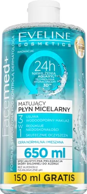 Image de Eveline FaceMed+ Eau micellaire matifiante 650 ml