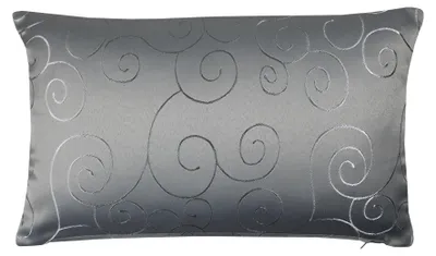Produktbild von Kissenbezug 30x50 cm silber Damast Circle Deko Kissenhülle mit Reißverschluss