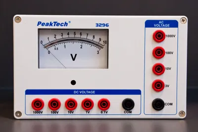Image de PeakTech P 3296 Voltmètre analogique jusqu'à 1000 V AC/DC - Voltmètre précis pour l'atelier, le laboratoire et l'industrie