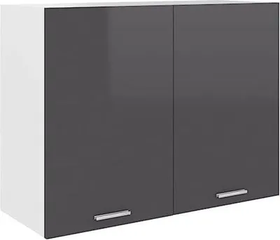 Produktbild von Küchenhochglanzschrank - Hochglanz - Grau - L