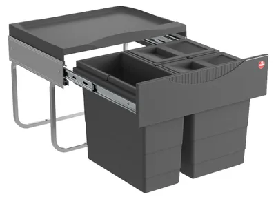 Immagine prodotto di Hailo Contenitore per rifiuti 3644912 TR Swing Tandem salvaspazio S 2x 8,5 + 12 litri