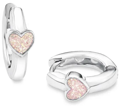 Produktbild von Herz Creolen von Prinzessin Lillifee aus Sterlingsilber für Mädchen