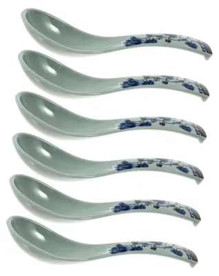 Produktbild von 6 Stück Suppenlöffel für Porridge, Desserts, Eiscreme und Suppen, Küchenlöffel als Speiselöffel für Restaurants und Catering im zufälligen Stil