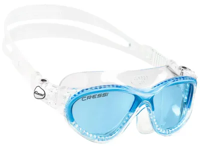 Produktbild von Cressi Mini Cobra Schwimmbrille - Clear/Blue/Azure Lens Clear/Blue/Azure Lens