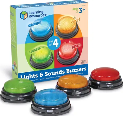 Obrázek produktu pro Learning Resources Lights and Sounds Buzzers, 3 rok/roky, Nutné baterie, AAA, Vícebarevný