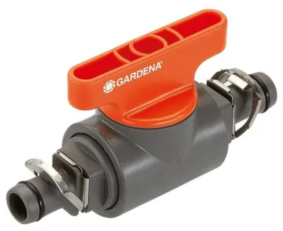 Produktbild von Gardena 13207-20, Abschaltventil, Tropfbewässerungssystem, Kunststoff, Schwarz, Orange, 3 Stück(e)